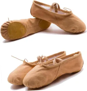 1 Pair Ballet Shoes Flats for Toddler Girls Ballet Dancer Shoes Ballet Pilates Shoes Non Slip Dancing Shoes Girl Slippers Sole Ballet Shoe Ballet Slipper Yoga Shoes Soles Brown