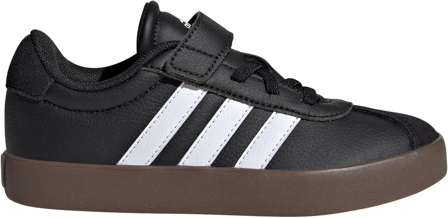 adidas Unisex-Child Vl Court 3.0 Elastic Lace Sneaker, EU