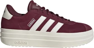adidas Women's VL Court Sneaker, Maroon/White/Off-White, 11