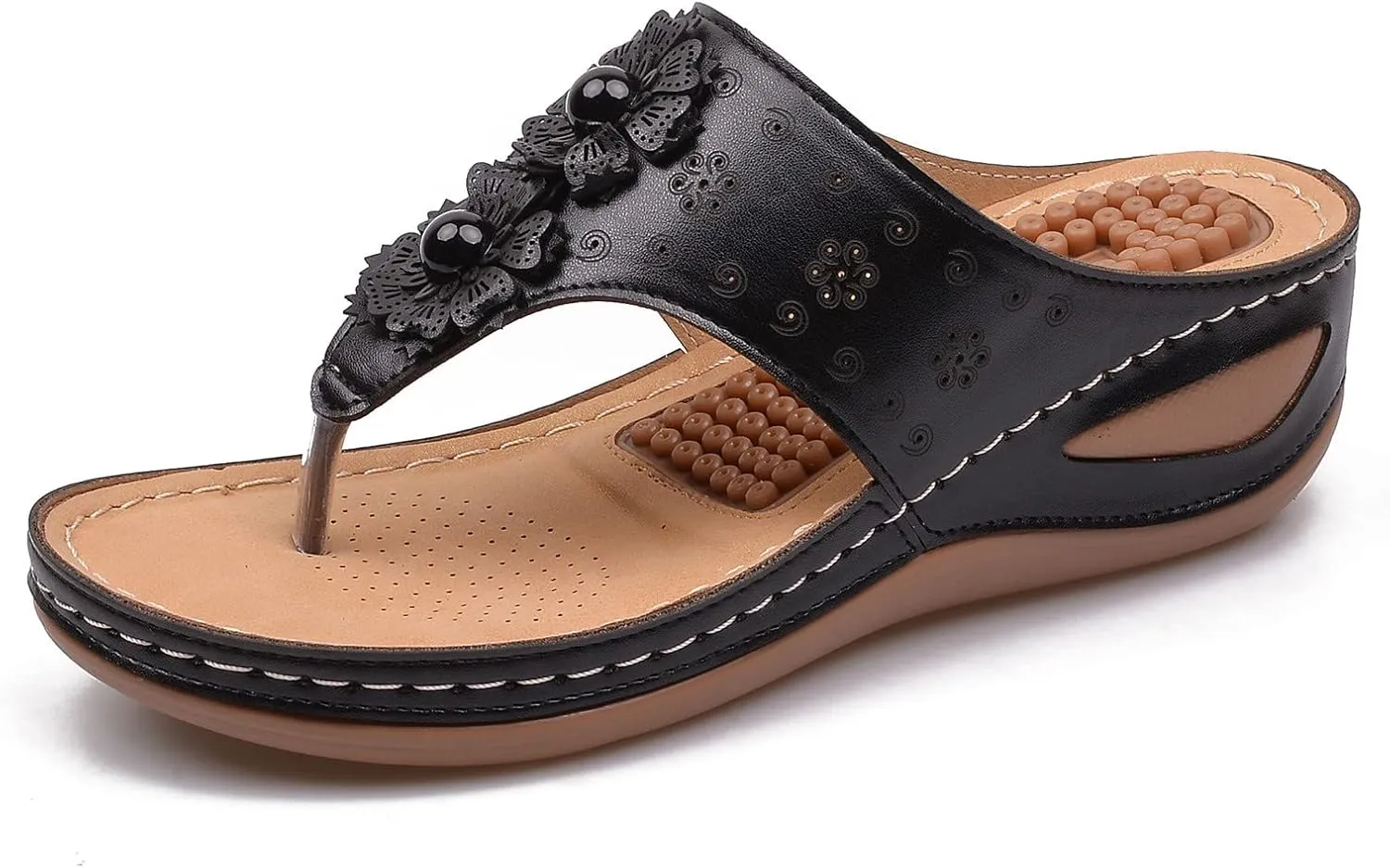 Adjustable Orthopedic Flip Flops for Women Arch Support Sandals Yoga Mat Cushion Comfortable Plantar Fasciitis Relief Summer Walking Shoes