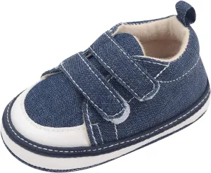 Baby Walking Shoes Girl Boy Soft Sole Breathable Cotton Canvas Shoes Lightweight Non-Slip Tennis Wide Sneakers