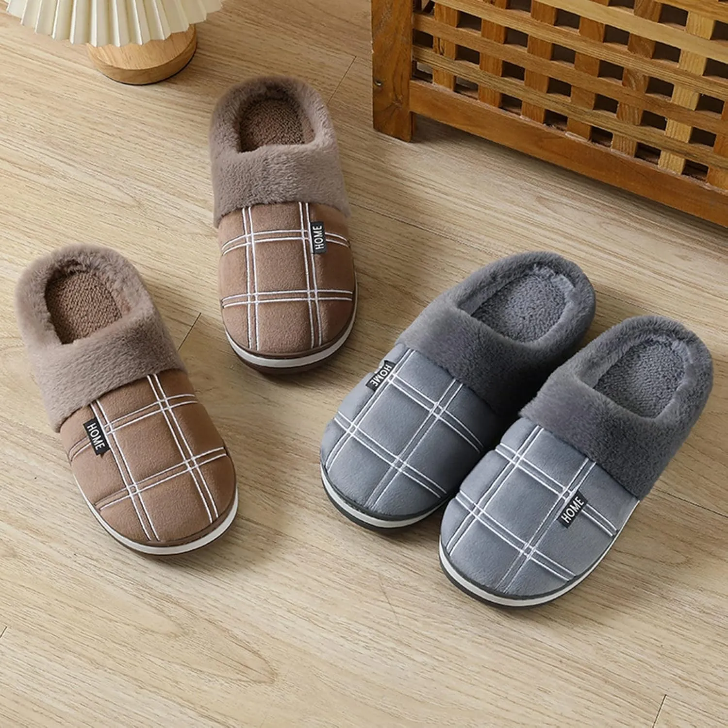 Bedroom Slippers for Women with Knee Pain Men's Winter Indoor Slippers House Slippers with Arch Support Fluffy Slippers Animal Christmas Blanket Gifts for Him 2023
