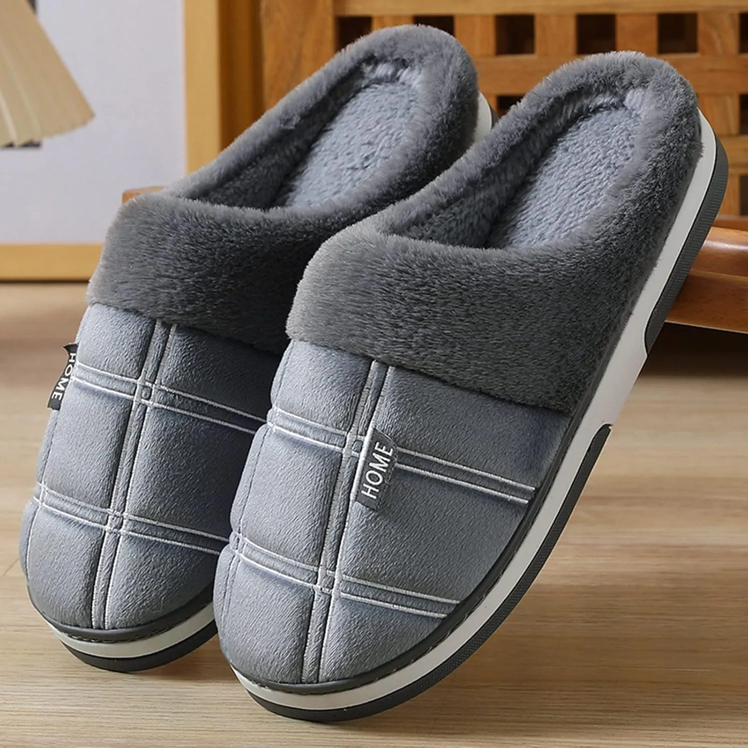 Bedroom Slippers for Women with Knee Pain Men's Winter Indoor Slippers House Slippers with Arch Support Fluffy Slippers Animal Christmas Blanket Gifts for Him 2023