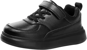 Boys Girls Leather Sneakers Casual Lightweight Tennis School Walking Shoes for Kids Comfort Outdoor Walking 6 Toddler