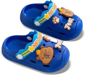 Boys Girls Toddler Clogs Little Kids Slip On Slides Sandals Children Summer Beach Pool Outdoor Water Shoes Shower Slippers