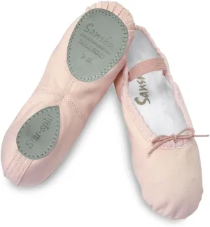 Child "Star Split" Canvas Split-Sole Ballet Shoes 15CPNKEM Pink EM