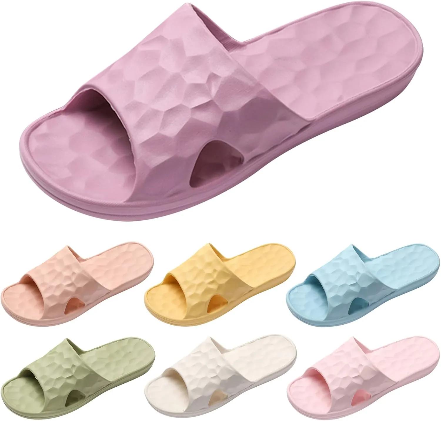 Cloud Slides Womens Pillow Slippers Women and Men Showers Sandals Bathroom Slipper Non Slip Comfortable Water Shoe