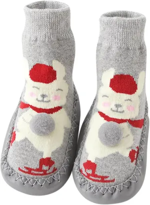 Cute Children Toddler Shoes Autumn and Winter Boys and Girls Floor Socks Shoes Flat Bottom Non High Tops Size 4 Girls