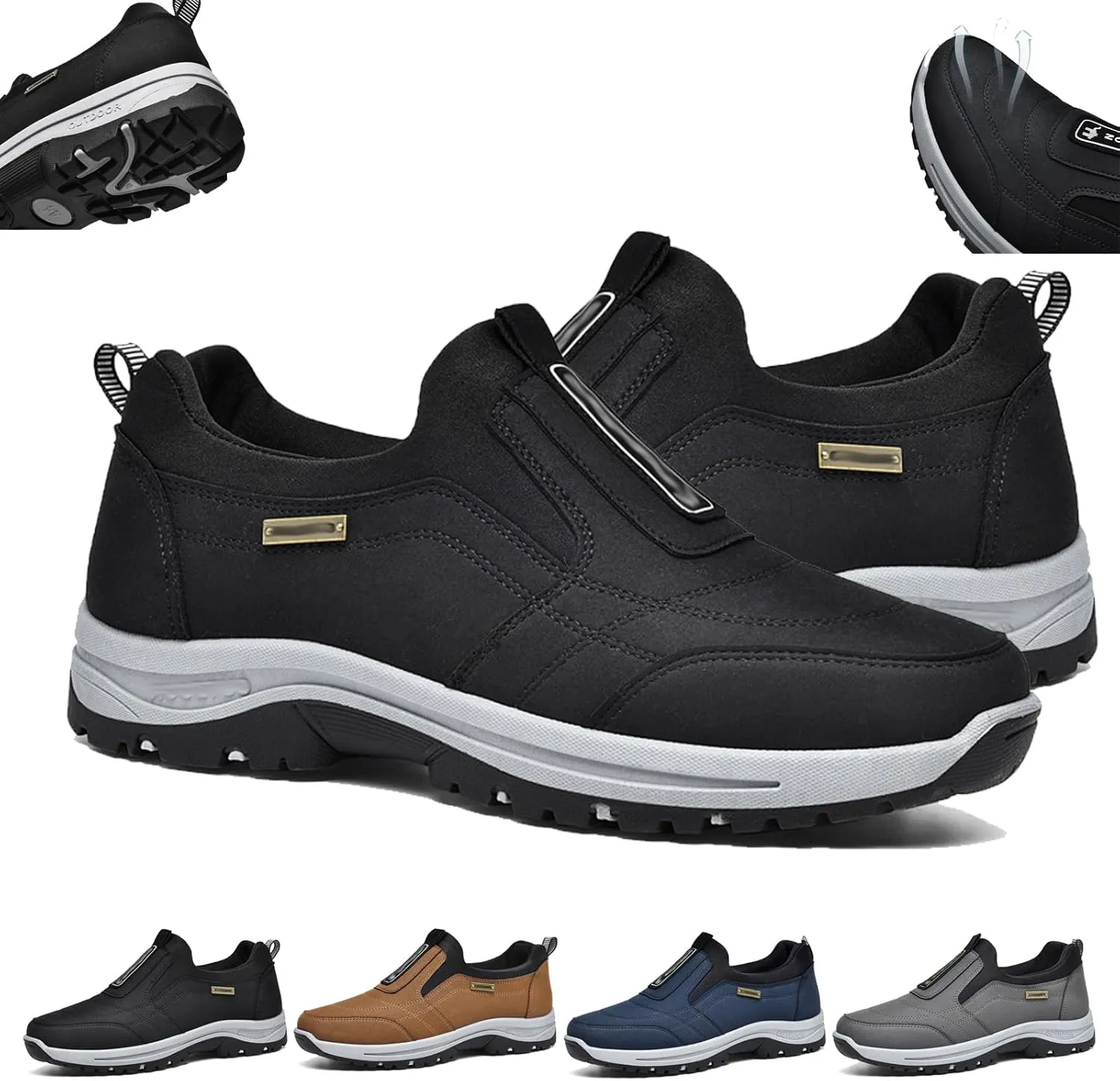 Daladder Walking Orthopedic Shoes, 2024 New Walking Shoes Hiking Shoes, Men's Comfortable Waterproof Breathable Orthopedic
