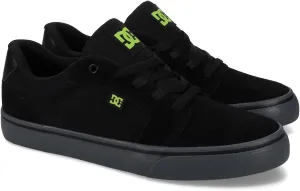 DC Men's Anvil Casual Skate Sneaker, Black/Lime, 9