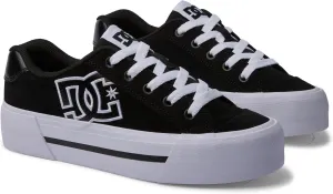 DC Women's Chelsea Platform Skate Shoe, Black, 10.5