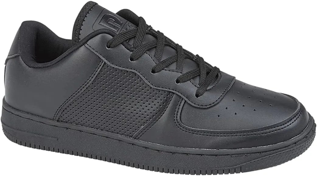 Dek Womens/Girls/Boys Destiny Lace Skate Trainers with Padded Collar Black