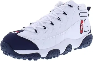 Fila Mens Snake Dancer, Color: Wht/Fnvy/Fred, Size: 7.5 (1BM00854-125-7.5)