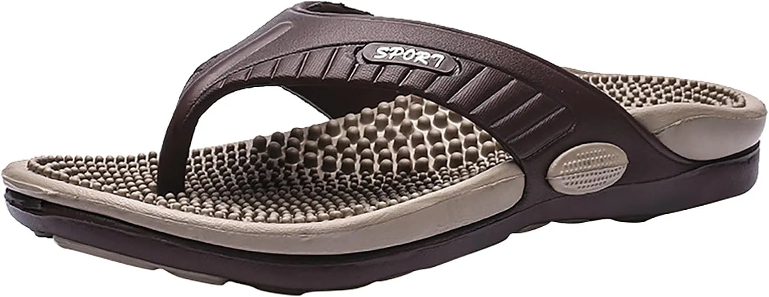 Flip Flops for Men Women Acupressure Sandals Massage Slippers Plantar Fasciitis Heel Arch Womens Orthopedic Shoes