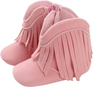 Girls Toddler Bow knot Ankle Boots Low Heel Side Zipper Cute Dress Booties Little Kid Ankle Flat Bottom Boots