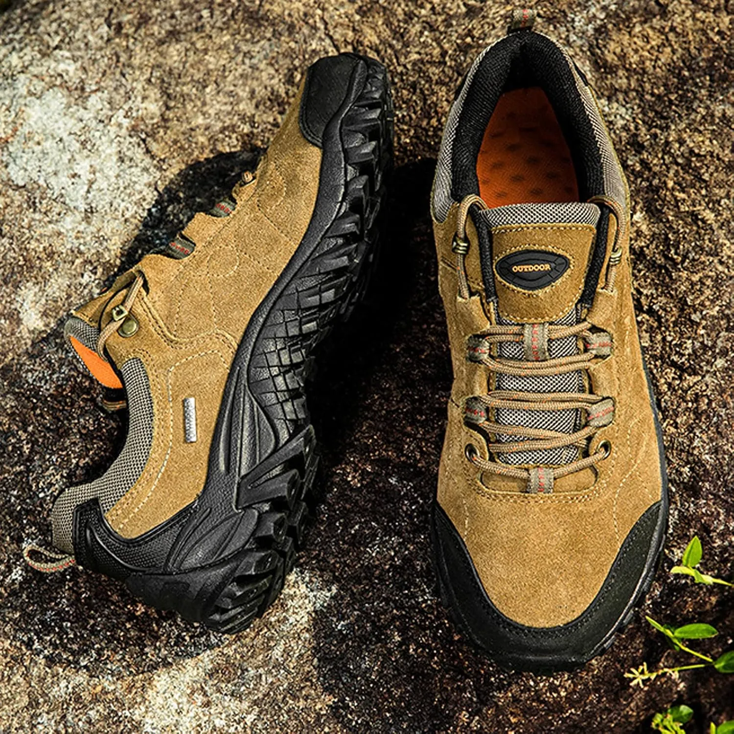 hongrenamz Men's Hiking Shoes Low-top Outdoor Lightweight Non-Slip Climbing Trekking Trail Sneakers for Women