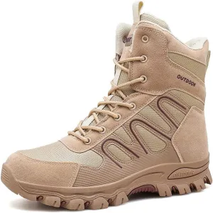 hongrenamz Walking Boots Mens Hiking Trekking Shoes Lightweight Outdoor Boots
