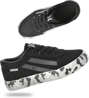 Hurley Boardy Kids Lace Up Canvas Sneakers ??Low Cut Skateboarding Shoes for Kids, Sports Shoes for Boys and Girls