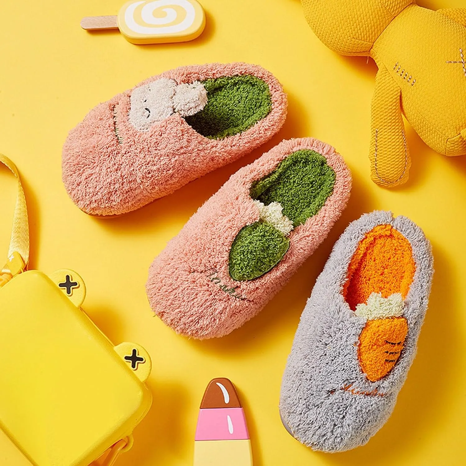 Indoor House Kid Bedroom Slippers For Kids Cotton Slippers Girls Boys Slippers Memory Christmas Slipper Socks for Girls
