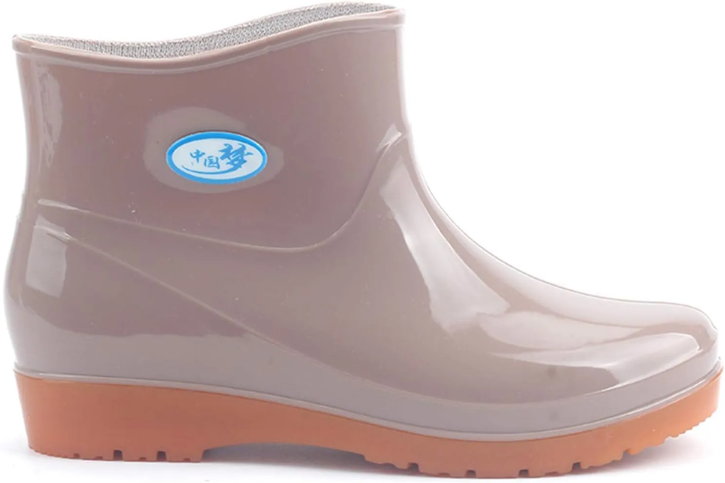 IWIHMIV Ankle Rain Boots for Women Comfort Waterproof Rain Boots Rubber Short Rainboots Shoes Lightweight Boots for Outdoor