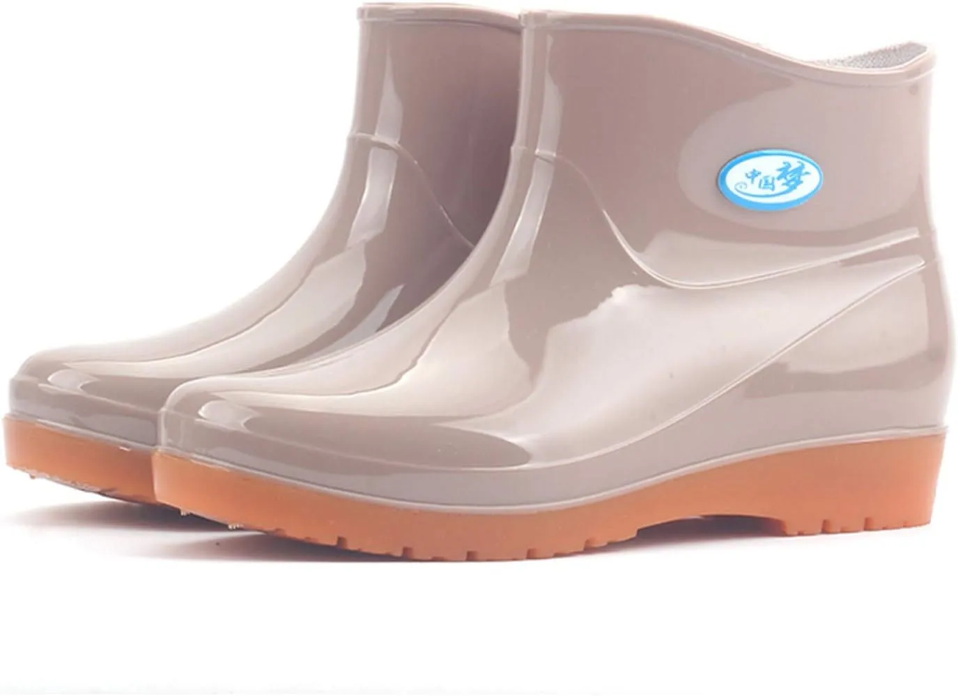 IWIHMIV Ankle Rain Boots for Women Comfort Waterproof Rain Boots Rubber Short Rainboots Shoes Lightweight Boots for Outdoor