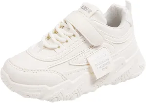 IWIHMIV Girls Tennis Shoes Non-Slip Running Athletic Walking Sports Lightweight Breathable Comfort Walking Shoes for Boys
