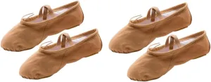 KESYOO 2 Pairs Ballet Shoes Slippers Barre Ballet Shoes Ballet Practice Shoes Girls Ballet Flats Non Slip Dancing Shoes Ballet Pilates Shoes Yoga Shoes Girl Child Flat Shoes Elastic