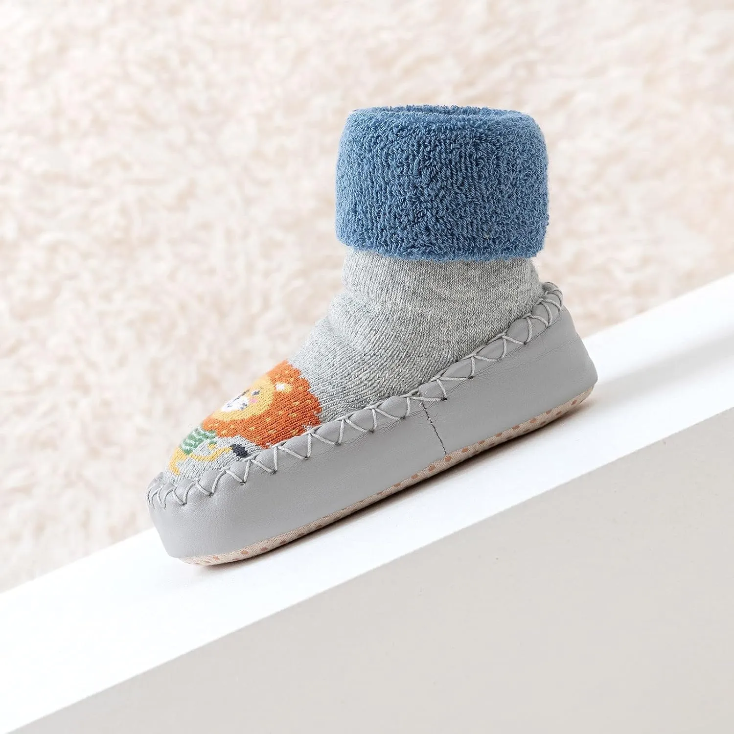 Kids Baby Toddler Slipper Boots Girl Sock Shoes Stretch Knit Rubber Sole Non-??kid Indoor/Outdoor Floor Cozy Sneakers