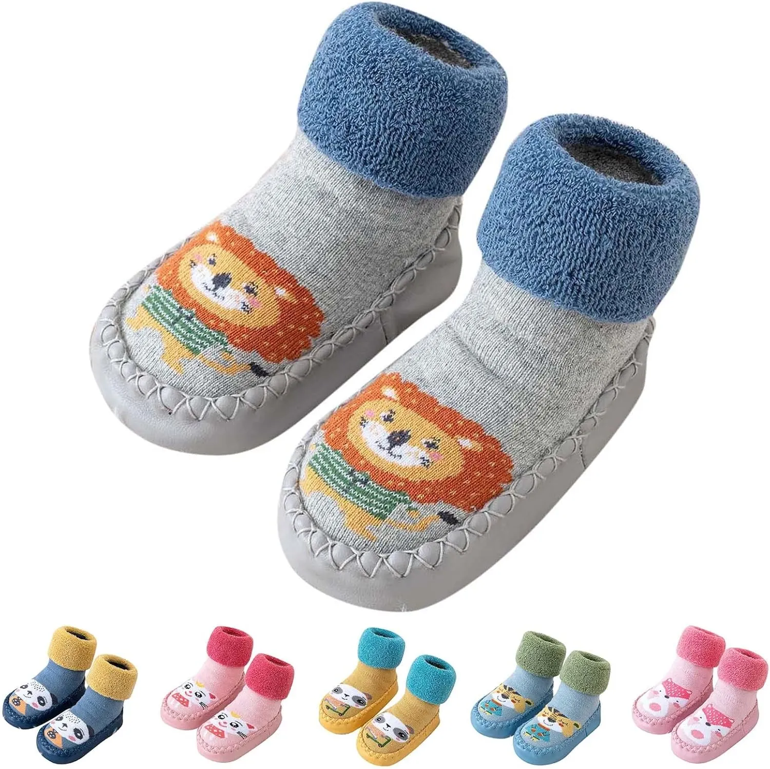 Kids Baby Toddler Slipper Boots Girl Sock Shoes Stretch Knit Rubber Sole Non-??kid Indoor/Outdoor Floor Cozy Sneakers
