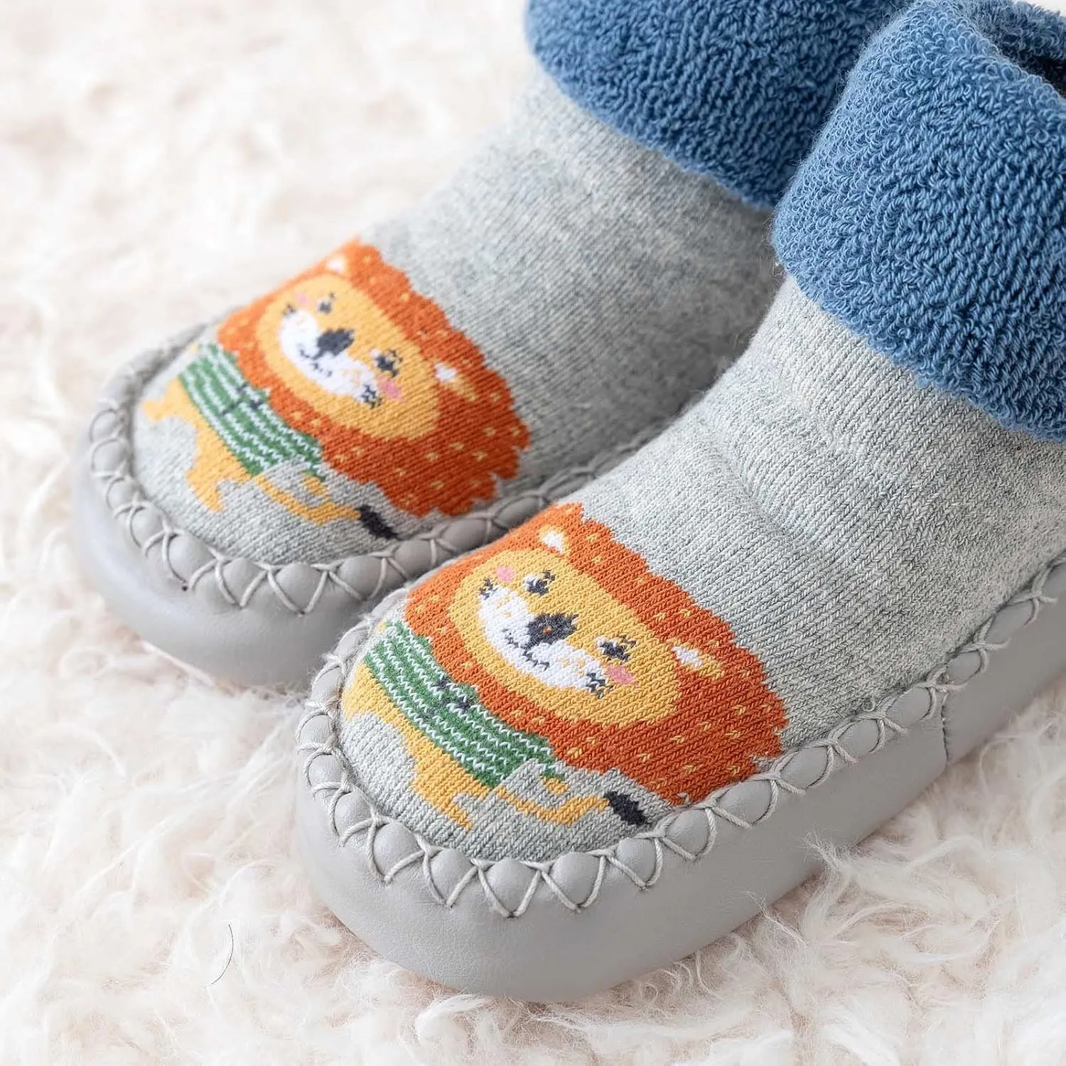 Kids Baby Toddler Slipper Boots Girl Sock Shoes Stretch Knit Rubber Sole Non-??kid Indoor/Outdoor Floor Cozy Sneakers