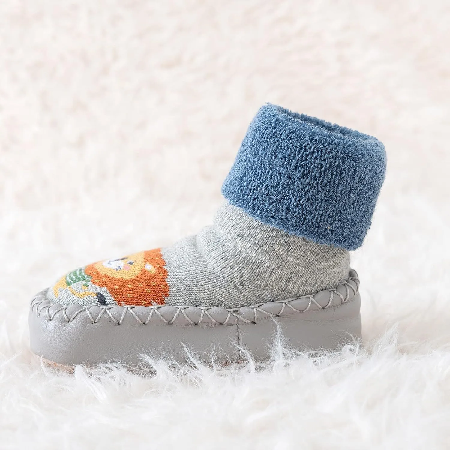Kids Baby Toddler Slipper Boots Girl Sock Shoes Stretch Knit Rubber Sole Non-??kid Indoor/Outdoor Floor Cozy Sneakers
