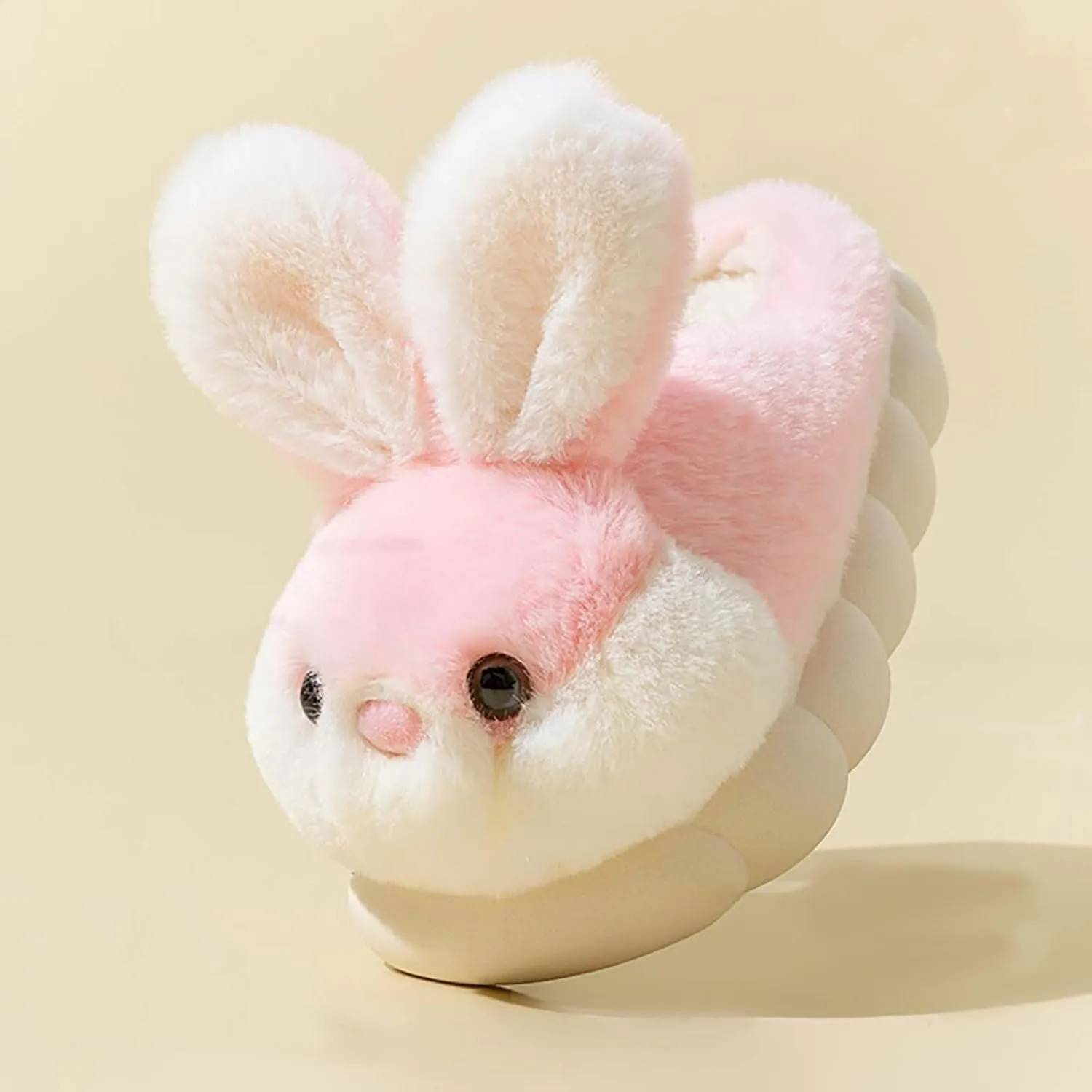 Kids Fuzzy Slippers Cute Bunny Slipper for Girls Boys Ear Plush Toddler Soft Warm Home House Cozy Anti-Slipe Shoes