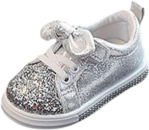 Kids Sneakers 1-6 Years Children Baby Girls Boys Sneakers Bling Sequins Bowknot Crystal Sport Shoes Baby Sneakers