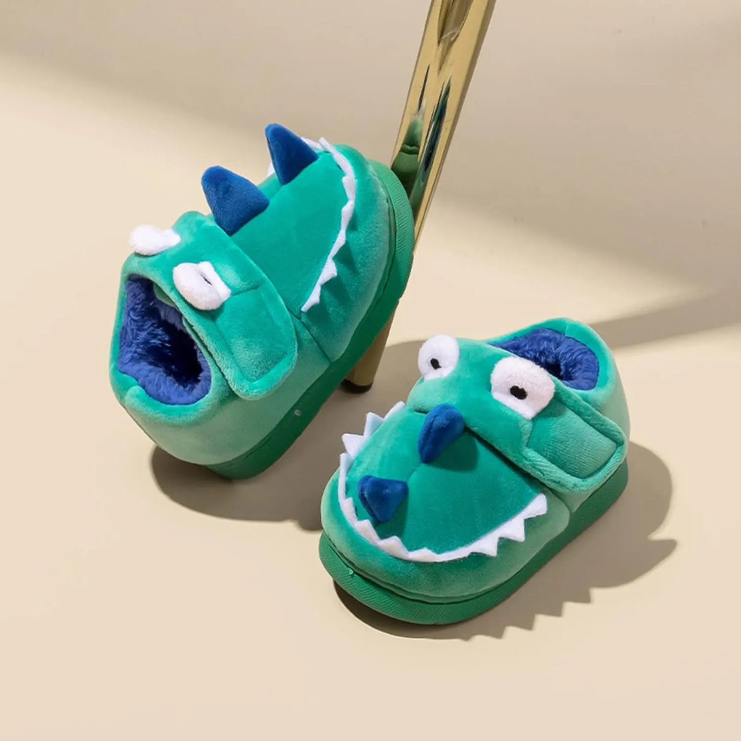 Kids Toddler Slippers Boys Girls Cute Animals Dinosaur House Shoes Warm Non-Slip Cozy Indoor Outdoor Winter Walking Shoes