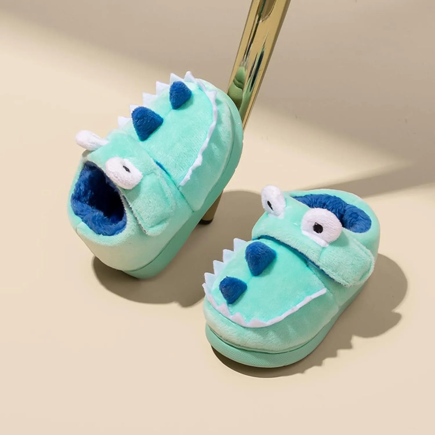 Kids Toddler Slippers Boys Girls Cute Animals Dinosaur House Shoes Warm Non-Slip Cozy Indoor Outdoor Winter Walking Shoes