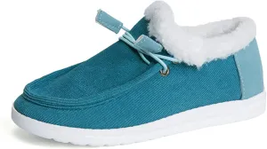 Ladmiple Winter Boots For Women Cute Snow Boots Fur Lined Warm Slip On Ankle Booties Outdoor Anti Slip Walking Shoes