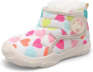 LeIsfIt Toddler Boots Girls Boys Wide Winter Boots Cozy Fleece Winter Shoes Indoor Outdoor Warm Shoes