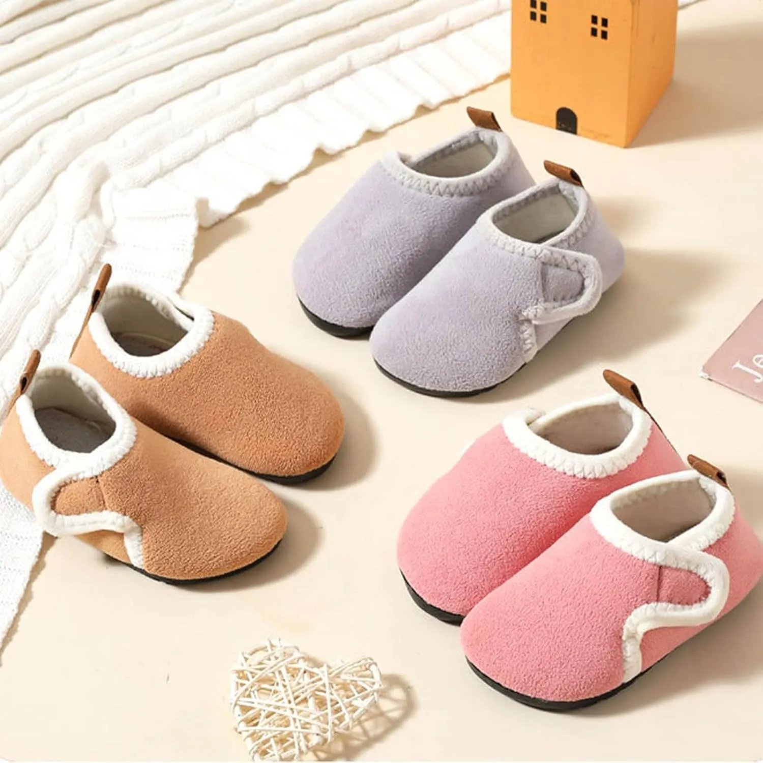 Memory Girl Kids Slippers Girls Boys Slippers Cotton Comfy House Slippers Bedroom Slippers Girls Wedge Sandals Size 1