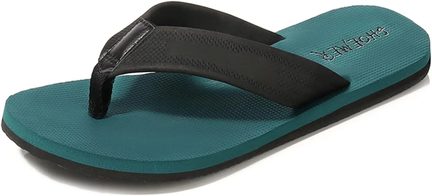 Men Fashion Flip Flops Fashion Flat Beach Sandals Soft Bottom Flat Slippers Mens Flip Flops 11 Wide