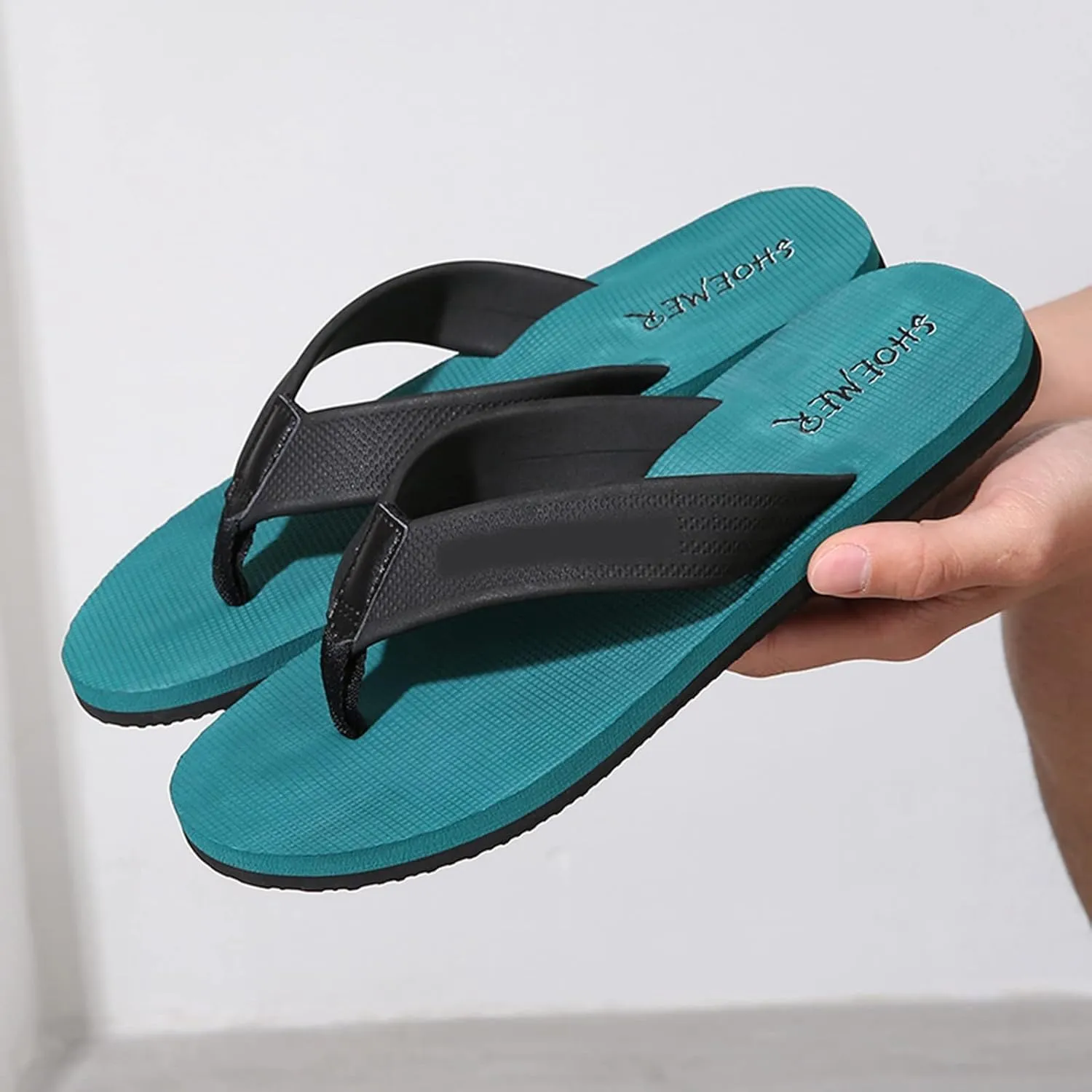 Men Fashion Flip Flops Fashion Flat Beach Sandals Soft Bottom Flat Slippers Mens Flip Flops 11 Wide