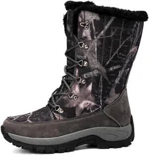 Men High Top Hiking Shoes Snow Boots Anti-Slip Mens Shoes Super Warm Outdoor Climbing Trekking Shoes Boots