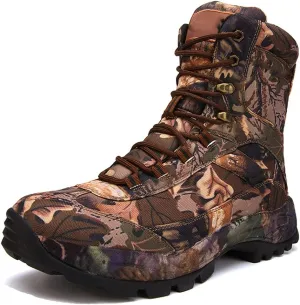 Men Outdoor Travel Mountain Climbing Hunting Boots, Professional Waterproof Breathable Hiking Boots