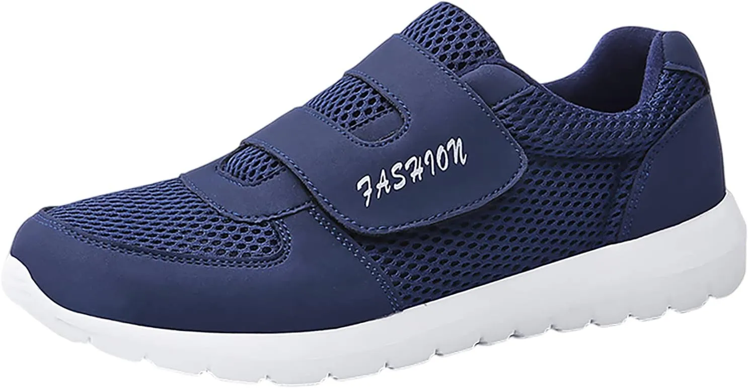 Men's Arch Support Insole Shoes Casual Sneaker Mesh Breathable Walking Shoe Casual Soft Flat Soled Walking Shoes