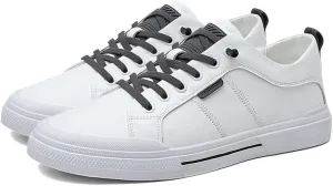 Men's Casual Dress Sneakers Leather Skate Shoes