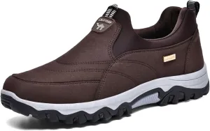 Men's Fashion Lightweight Canvas Orthopedic Walking Slippers Non Slip Casual Arch Supported Driving Flat Shoes Comfortable and Breathable Canvas Shoes