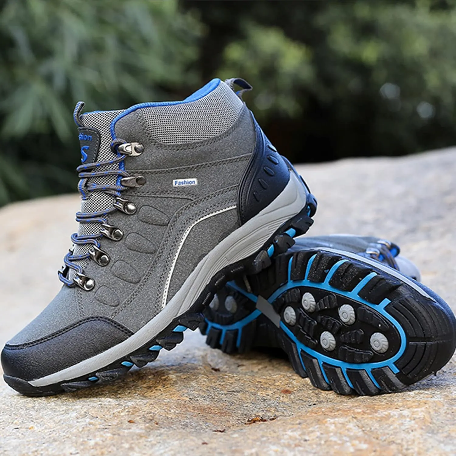 Men's Hiking Boots Ankle Boots Snow Boots Non-Slip Winter Boots Comfortable Travel Shoes Plus Size