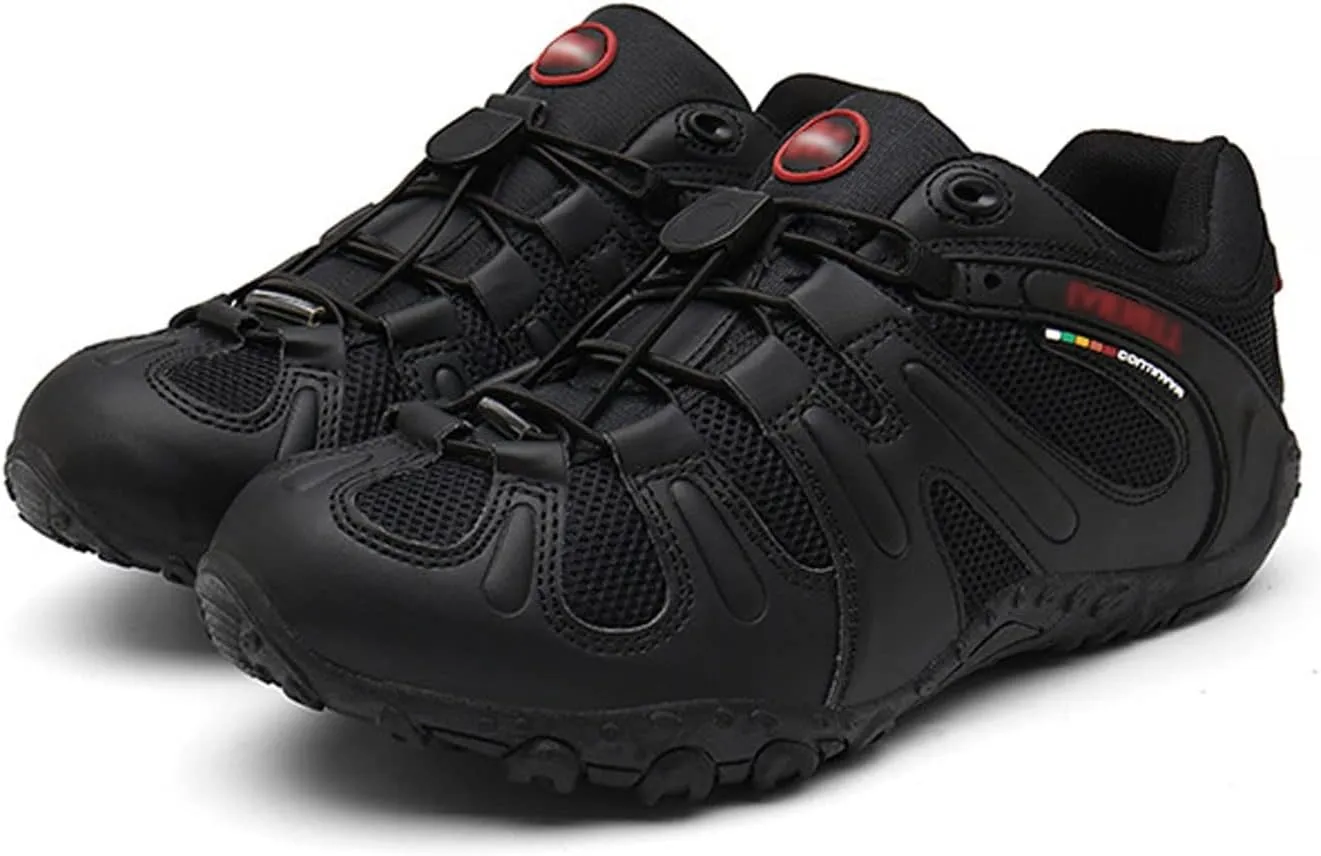 Men's Hiking Shoes, Lightweight, Comfortable, Breathable, Low-Top, Non-Slip, Rock Climbing, Mountaineering (Color : Black, Size : 9)