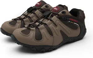 Men's Hiking Shoes, Lightweight, Comfortable, Breathable, Low-Top, Non-Slip, Rock Climbing, Mountaineering (Color : Brown, Size : 10.5)
