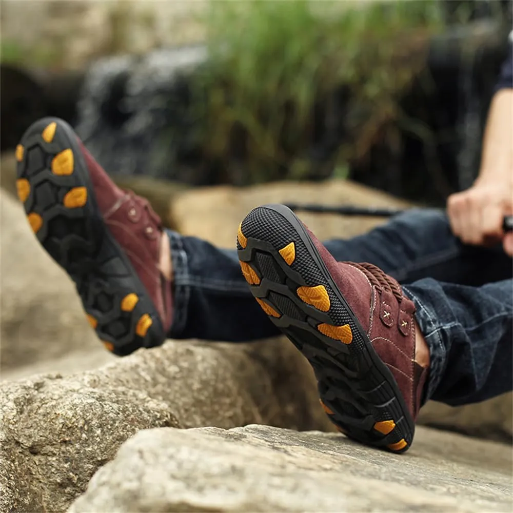 Men's Hiking Shoes Water Resistant Outdoor Sneakers Trekking Non-Slip Lightweight Trail Camping Breathable Climbing Travel Shoes