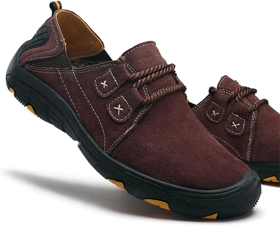 Men's Hiking Shoes Water Resistant Outdoor Sneakers Trekking Non-Slip Lightweight Trail Camping Breathable Climbing Travel Shoes